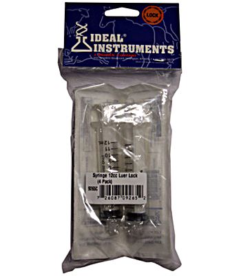 IDEAL 12 ML LL DISPOSABLE SYRINGES PK / 4