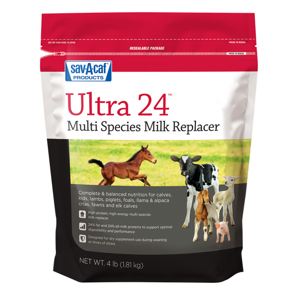 Sav-A-Caf Ultra 24™ Multi-Species Milk Replacer 4 lbs